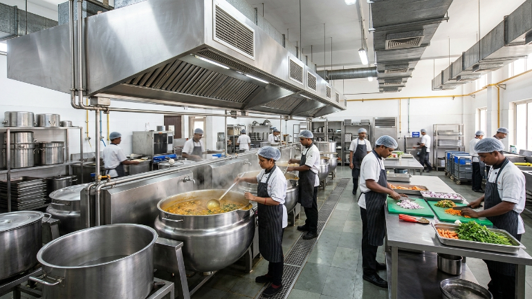 Industrial Canteen Kitchen Setup India for Efficient Operations 
